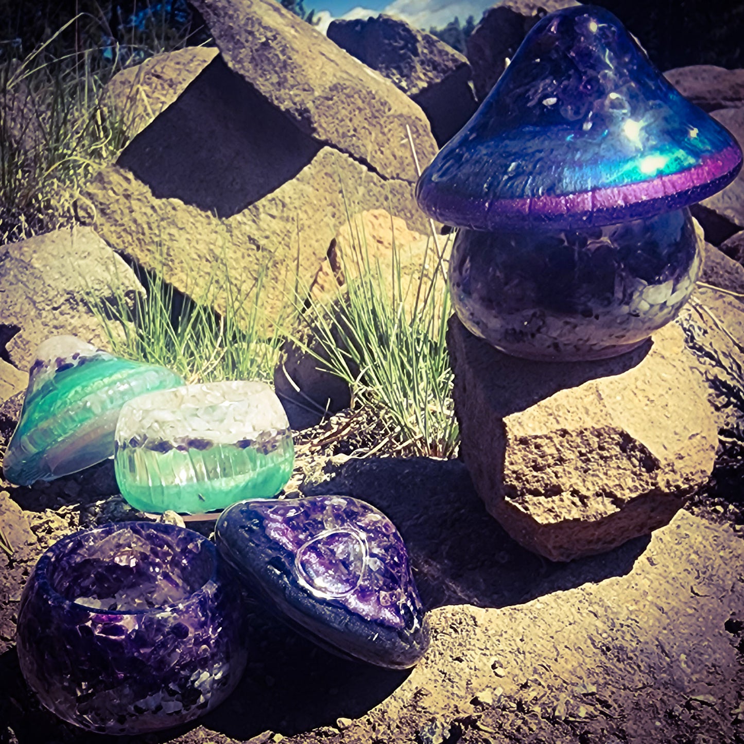 Resin Mushroom Container- Customs