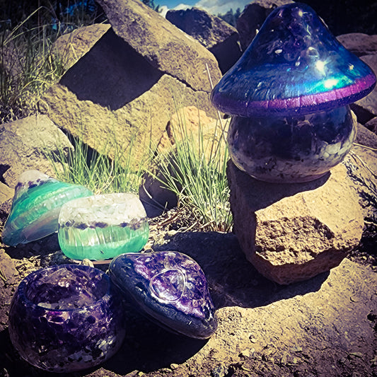 CUSTOMS- Resin Mushroom Jars