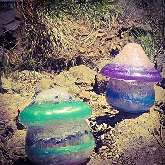 PREMADE: Resin Mushroom Jars