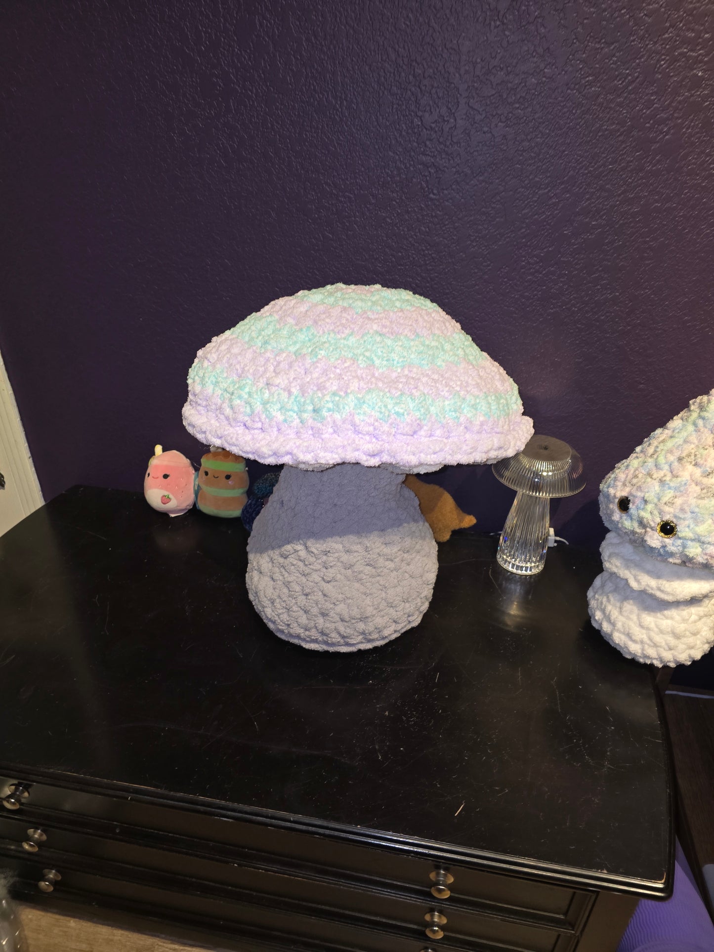 CROCHET MUSHROOM STUFFIE- PREMADE