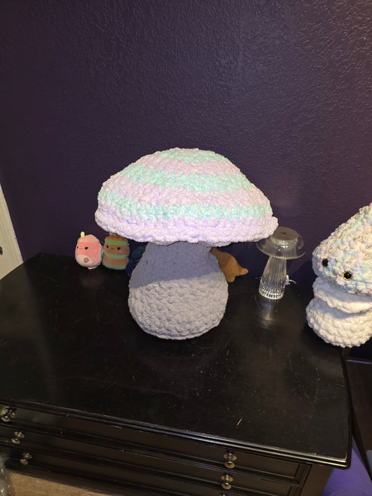 CROCHET MUSHROOM STUFFIE- PREMADE